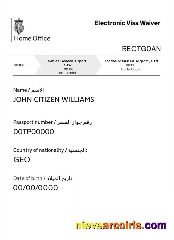 United Kingdom electronic visa waiver